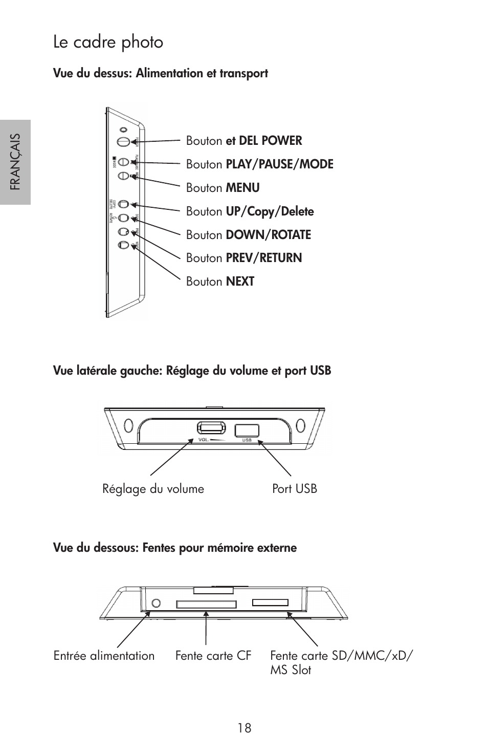 Le cadre photo | HP df750 Rahmen für Digitalbilder User Manual | Page 20 / 116
