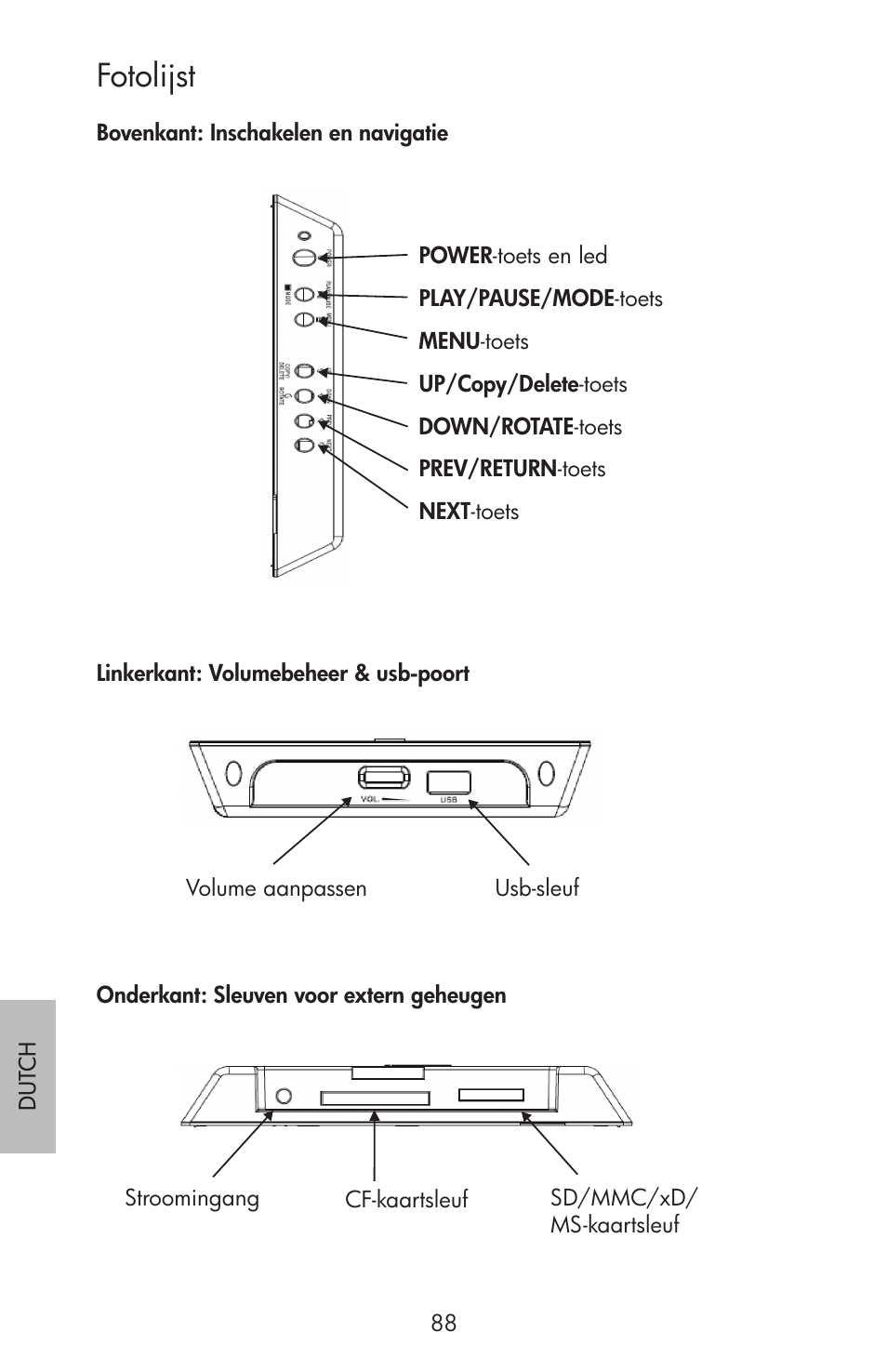 Fotolijst | HP df750 Rahmen für Digitalbilder User Manual | Page 90 / 116