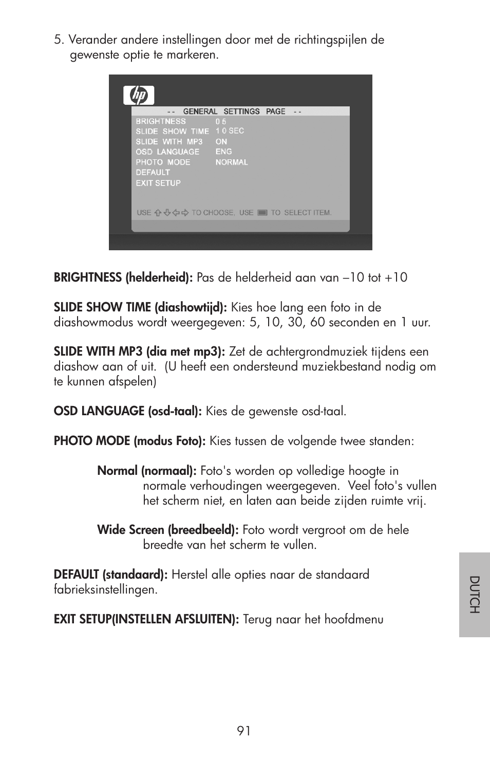 HP df750 Rahmen für Digitalbilder User Manual | Page 93 / 116