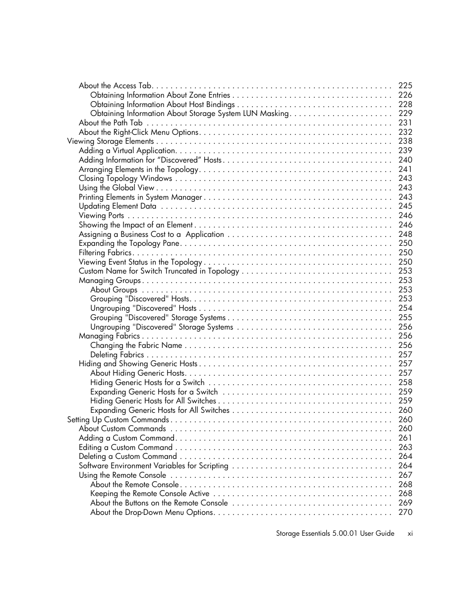 HP Storage Essentials NAS Manager Software User Manual | Page 11 / 702