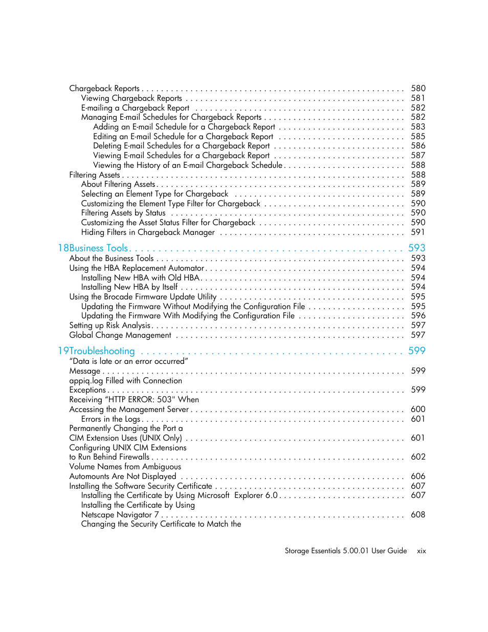 HP Storage Essentials NAS Manager Software User Manual | Page 19 / 702