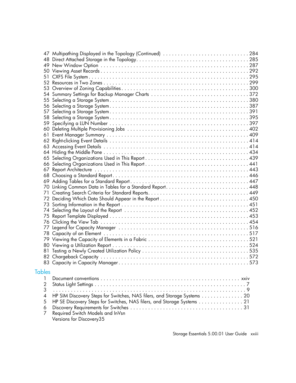 HP Storage Essentials NAS Manager Software User Manual | Page 23 / 702