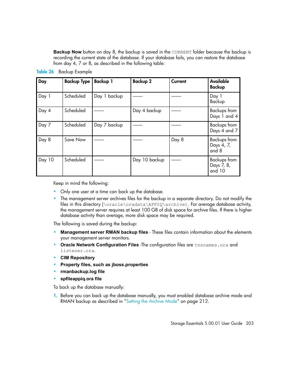 26 backup example | HP Storage Essentials NAS Manager Software User Manual | Page 233 / 702