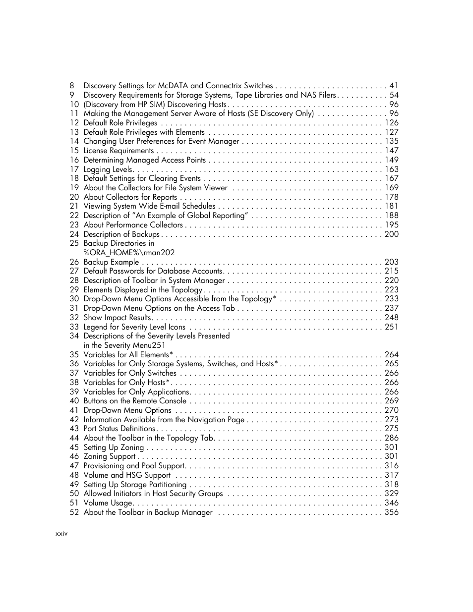 HP Storage Essentials NAS Manager Software User Manual | Page 24 / 702