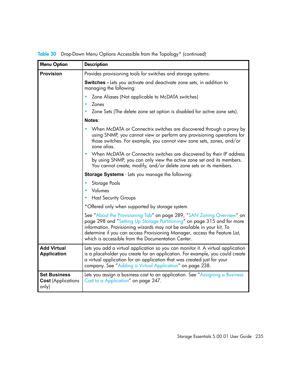 HP Storage Essentials NAS Manager Software User Manual | Page 265 / 702