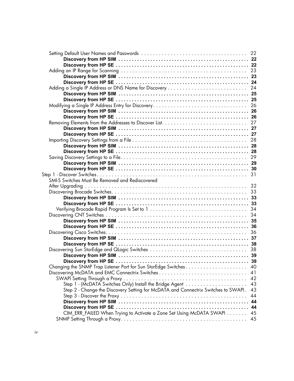 HP Storage Essentials NAS Manager Software User Manual | Page 4 / 702