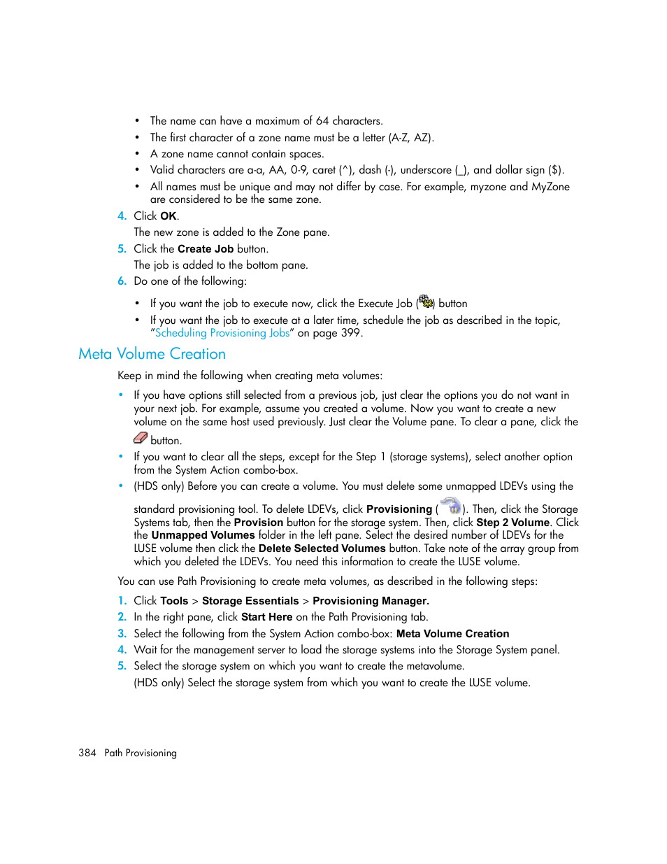 Meta volume creation | HP Storage Essentials NAS Manager Software User Manual | Page 414 / 702