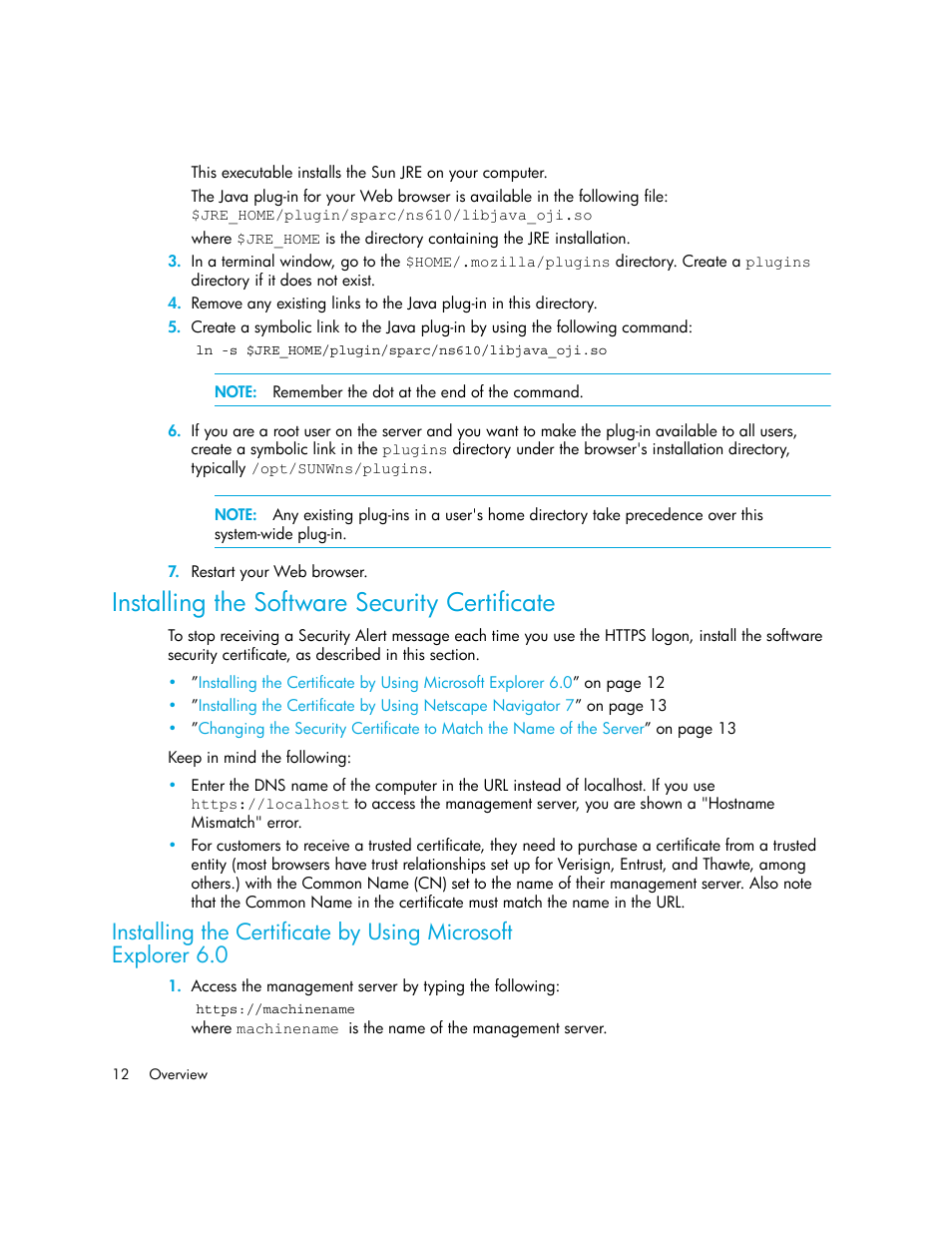 Installing the software security certificate, Installing the certificate by using microsoft, Explorer 6.0 | HP Storage Essentials NAS Manager Software User Manual | Page 42 / 702