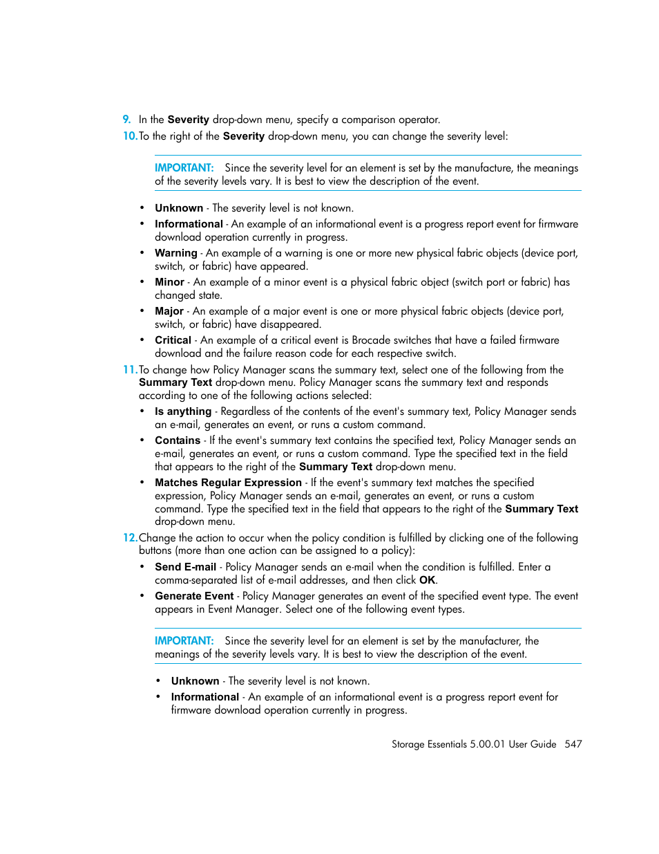 HP Storage Essentials NAS Manager Software User Manual | Page 577 / 702