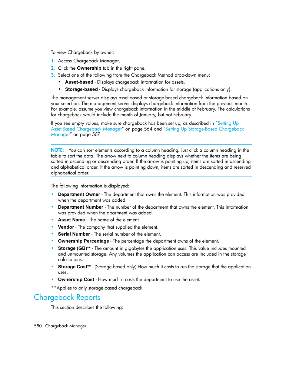 Chargeback reports | HP Storage Essentials NAS Manager Software User Manual | Page 610 / 702