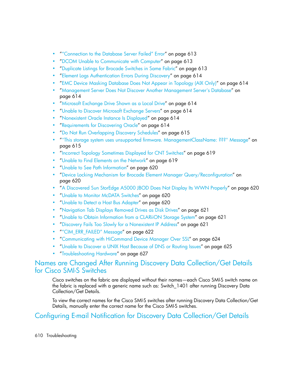 Switches | HP Storage Essentials NAS Manager Software User Manual | Page 640 / 702