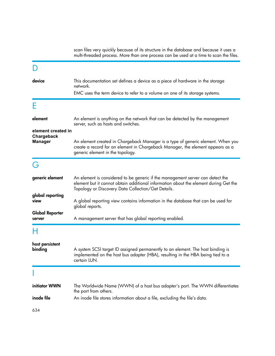 D e g h i | HP Storage Essentials NAS Manager Software User Manual | Page 664 / 702