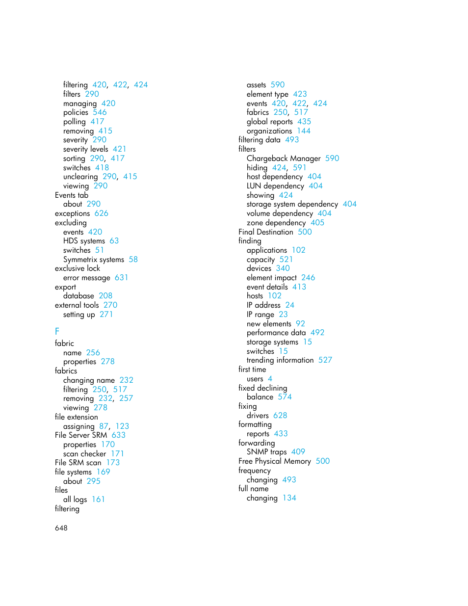 HP Storage Essentials NAS Manager Software User Manual | Page 678 / 702