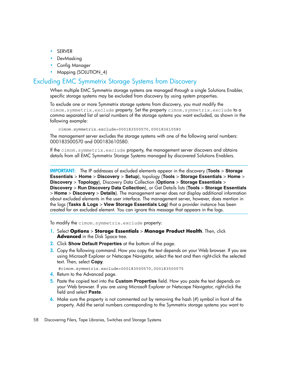 HP Storage Essentials NAS Manager Software User Manual | Page 88 / 702