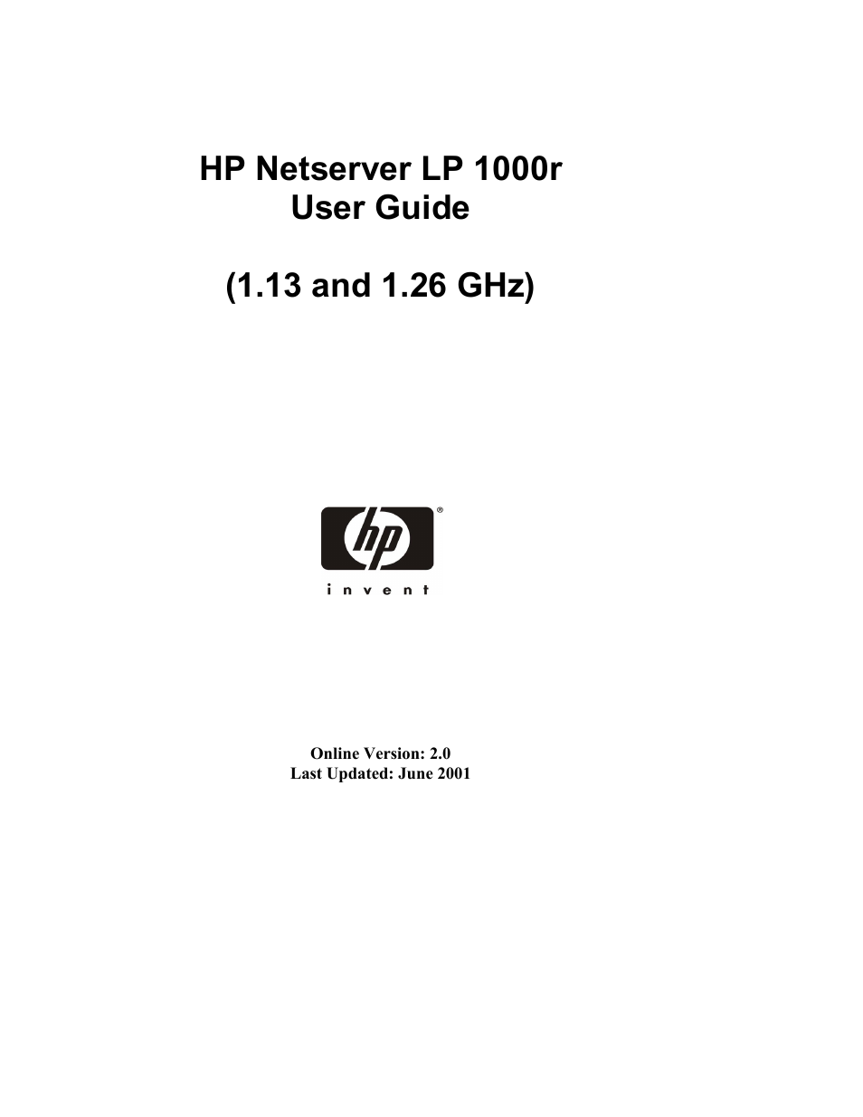 HP Netserver L Server series User Manual | 140 pages