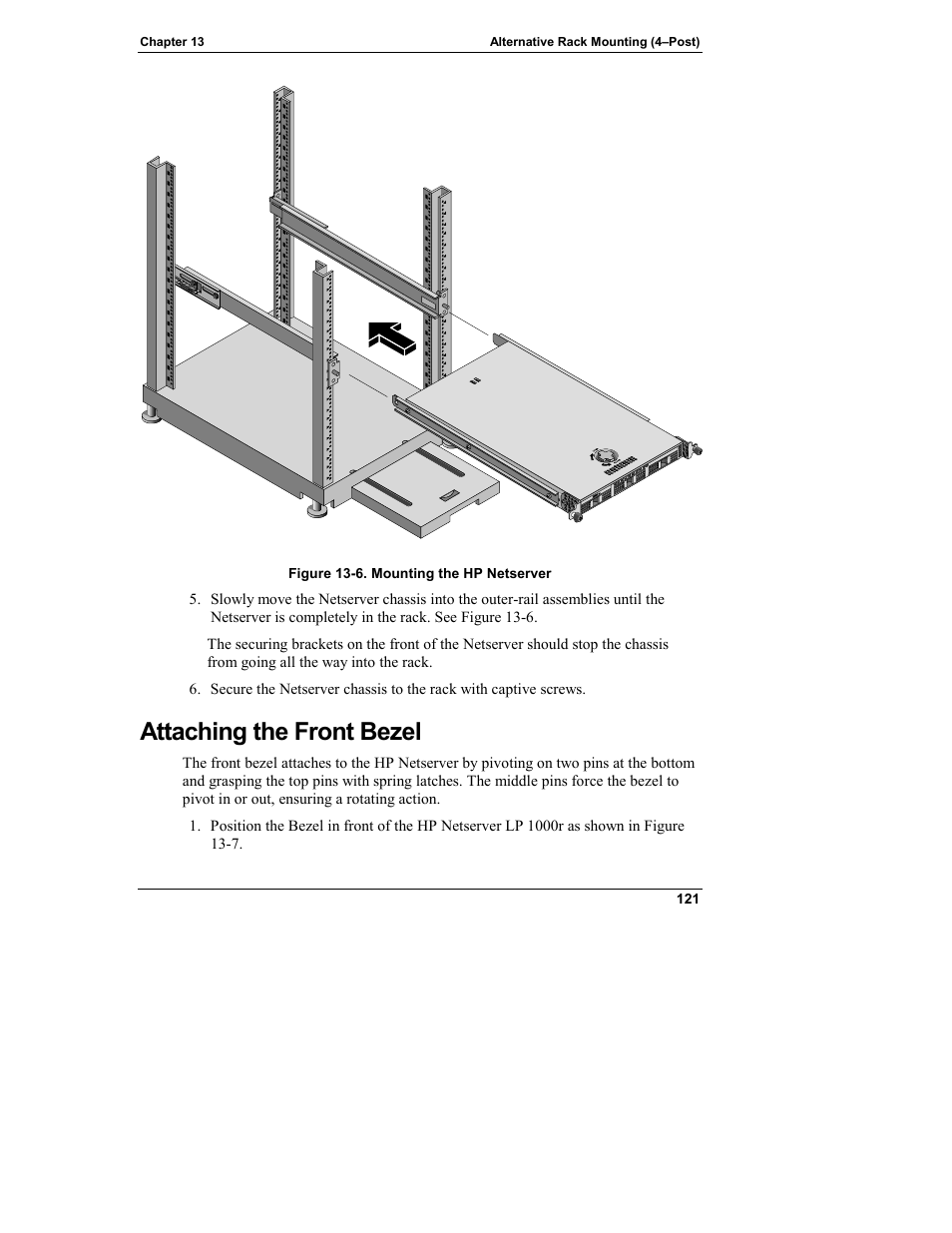 Attaching the front bezel | HP Netserver L Server series User Manual | Page 127 / 140