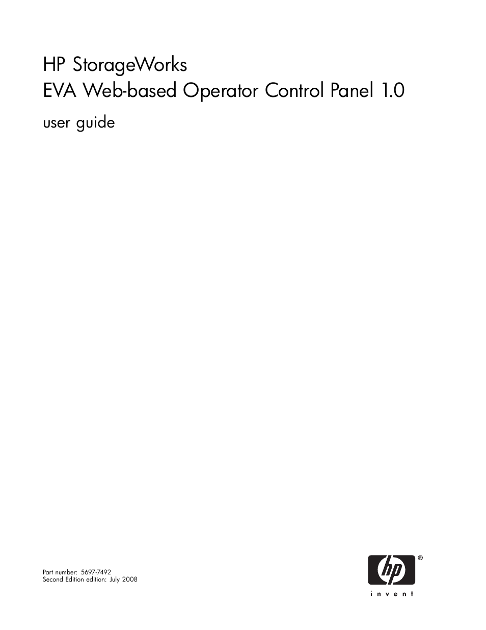 HP 4100 Enterprise Virtual Array User Manual | 35 pages