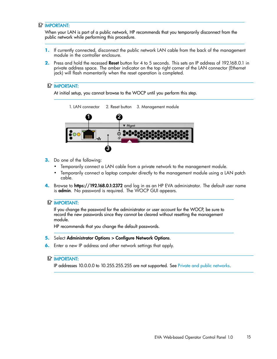 HP 4100 Enterprise Virtual Array User Manual | Page 15 / 35