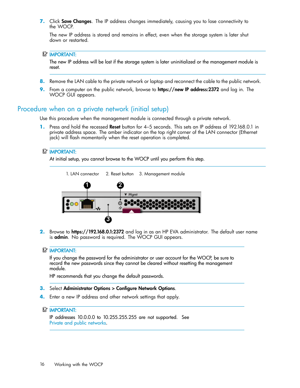 HP 4100 Enterprise Virtual Array User Manual | Page 16 / 35