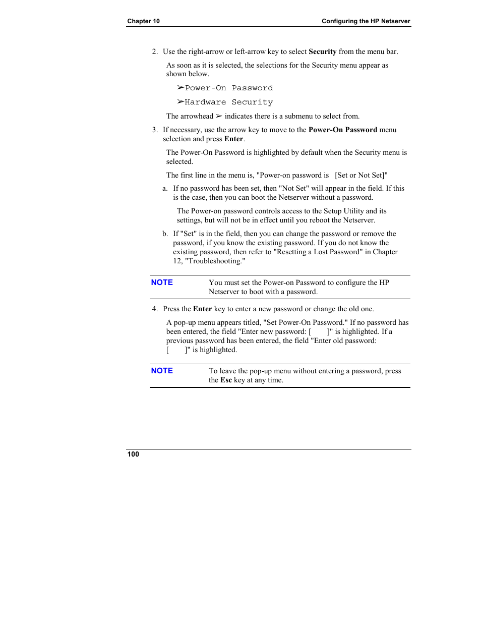 HP Netserver L Server series User Manual | Page 106 / 146