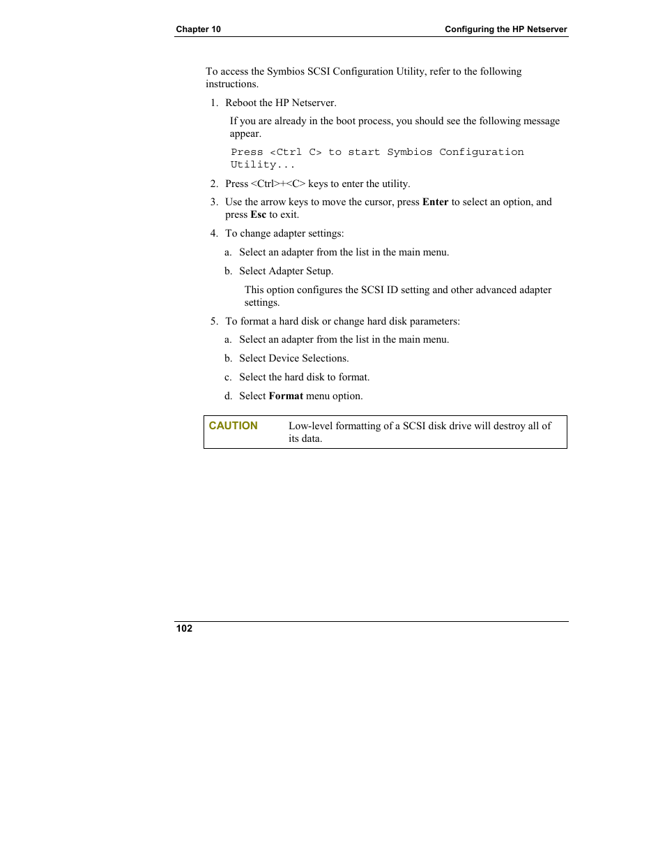 HP Netserver L Server series User Manual | Page 108 / 146