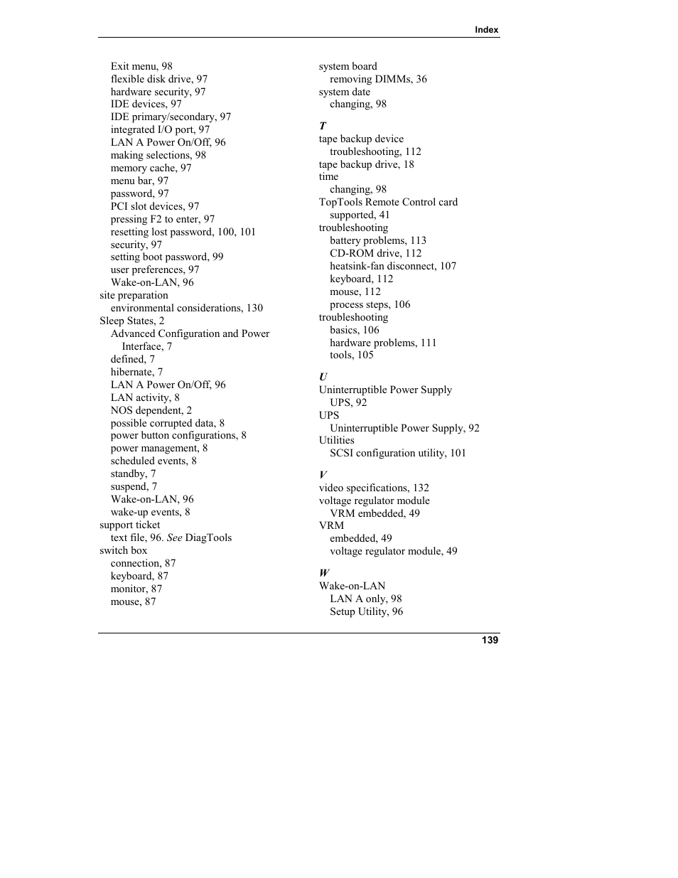 HP Netserver L Server series User Manual | Page 145 / 146