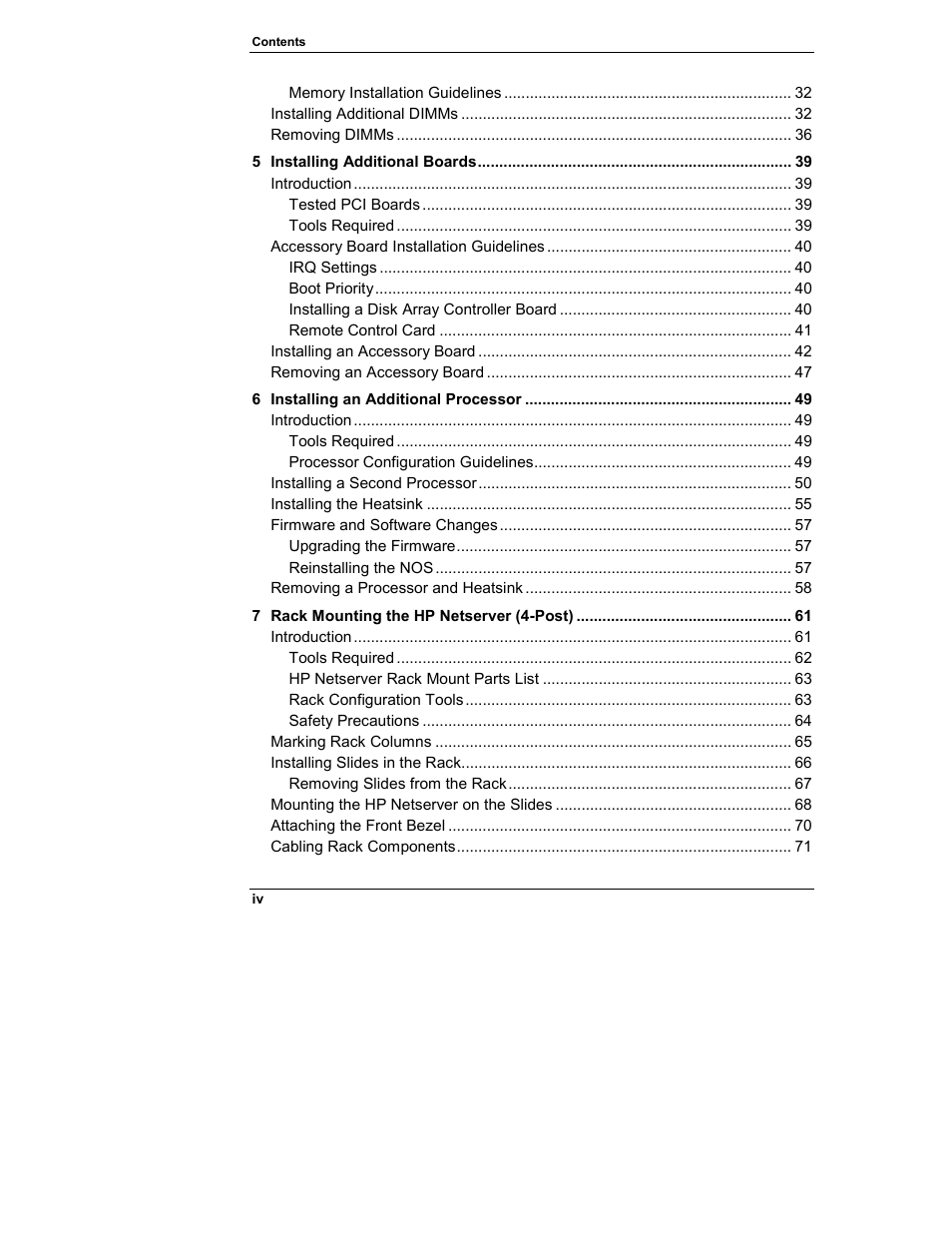 HP Netserver L Server series User Manual | Page 4 / 146