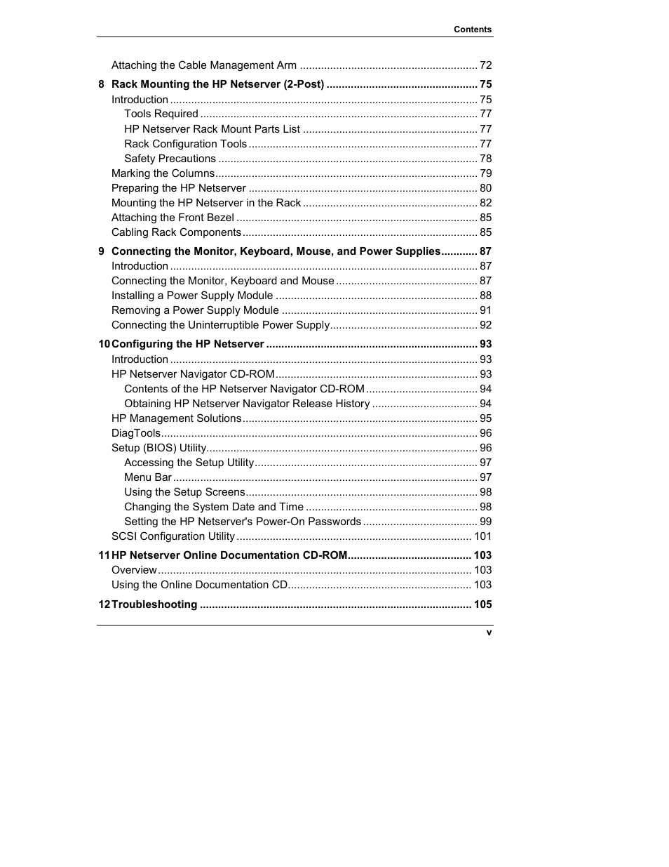 HP Netserver L Server series User Manual | Page 5 / 146