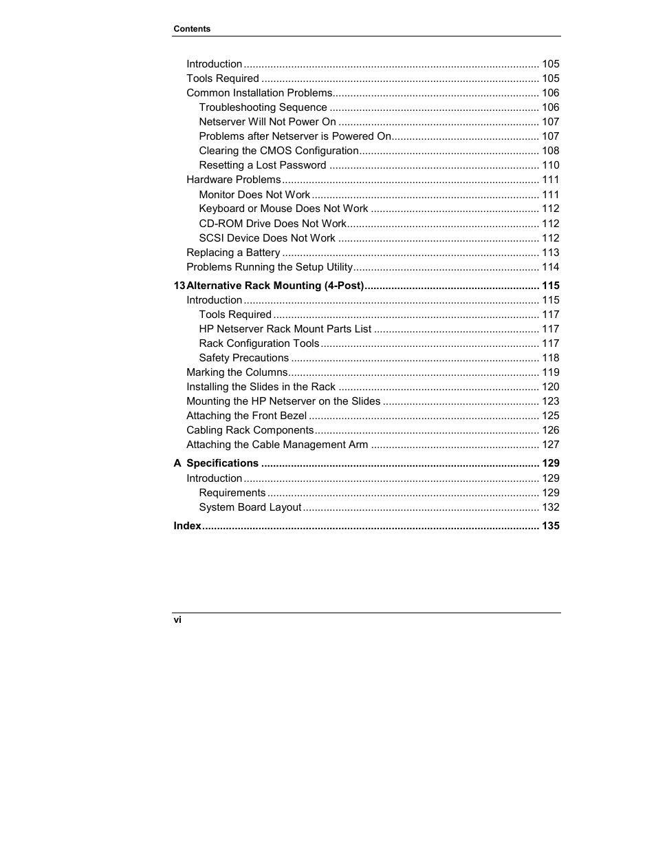 HP Netserver L Server series User Manual | Page 6 / 146