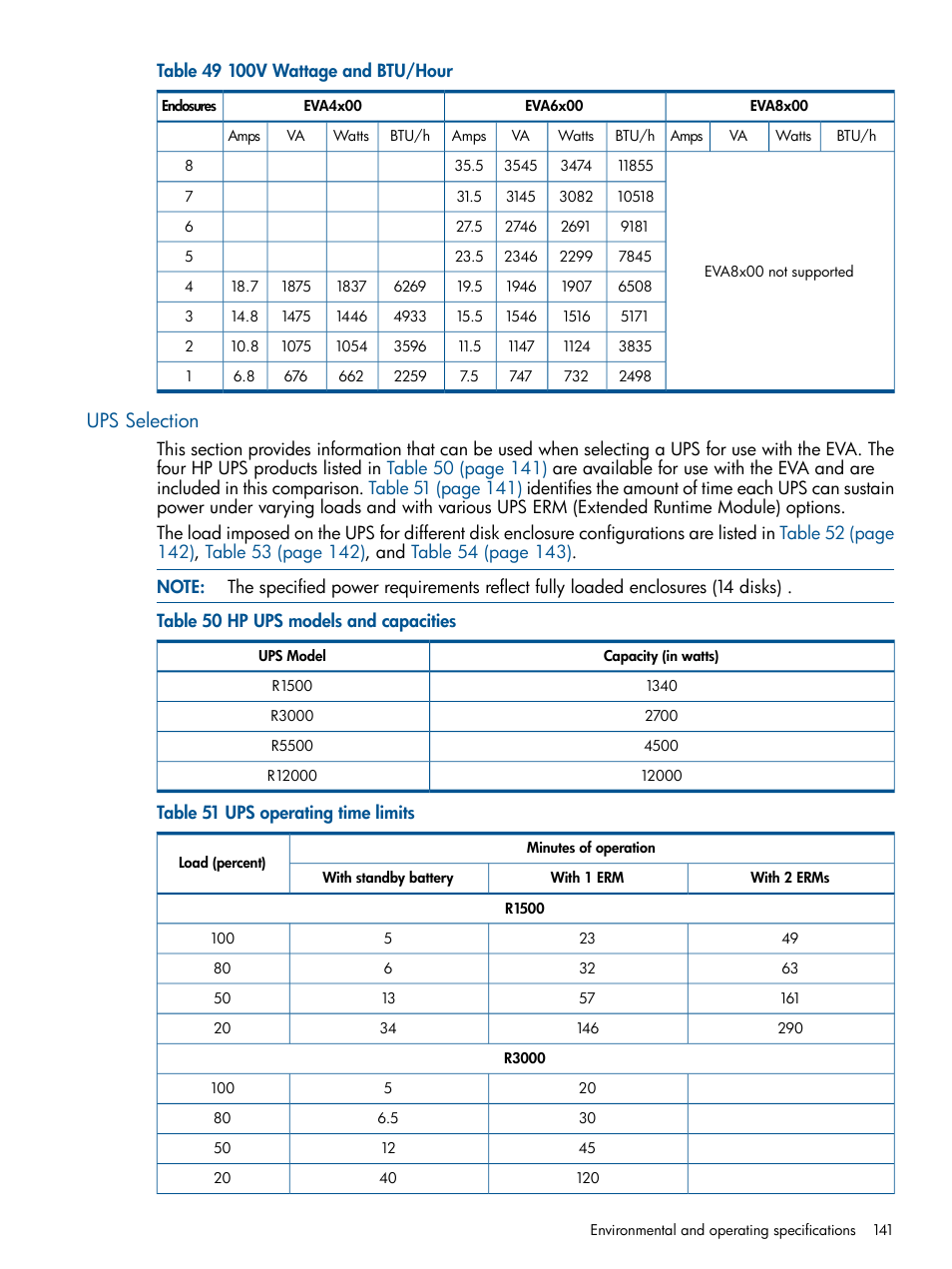 Ups selection | HP 4000.6000.8000 Enterprise Virtual Arrays User Manual | Page 141 / 180