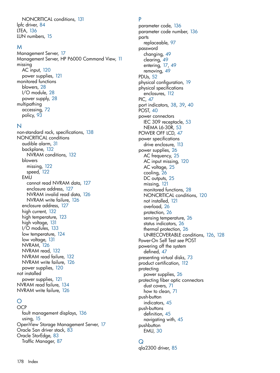 HP 4000.6000.8000 Enterprise Virtual Arrays User Manual | Page 178 / 180