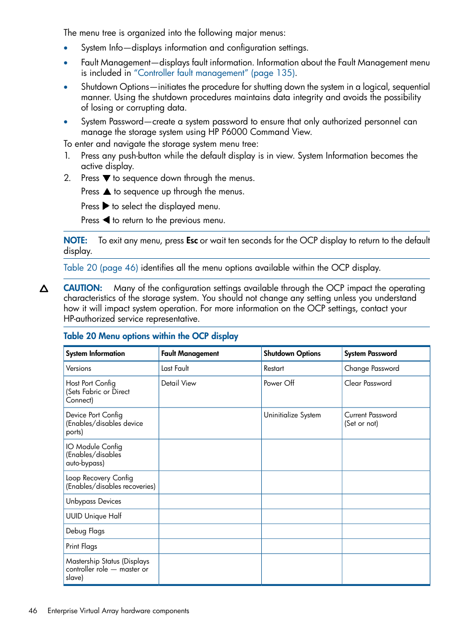 HP 4000.6000.8000 Enterprise Virtual Arrays User Manual | Page 46 / 180