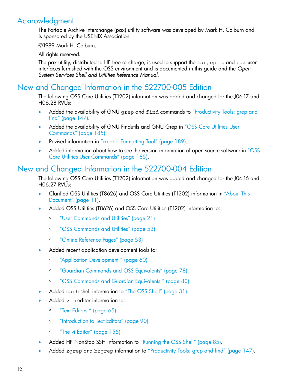 Acknowledgment | HP NonStop G-Series User Manual | Page 12 / 213