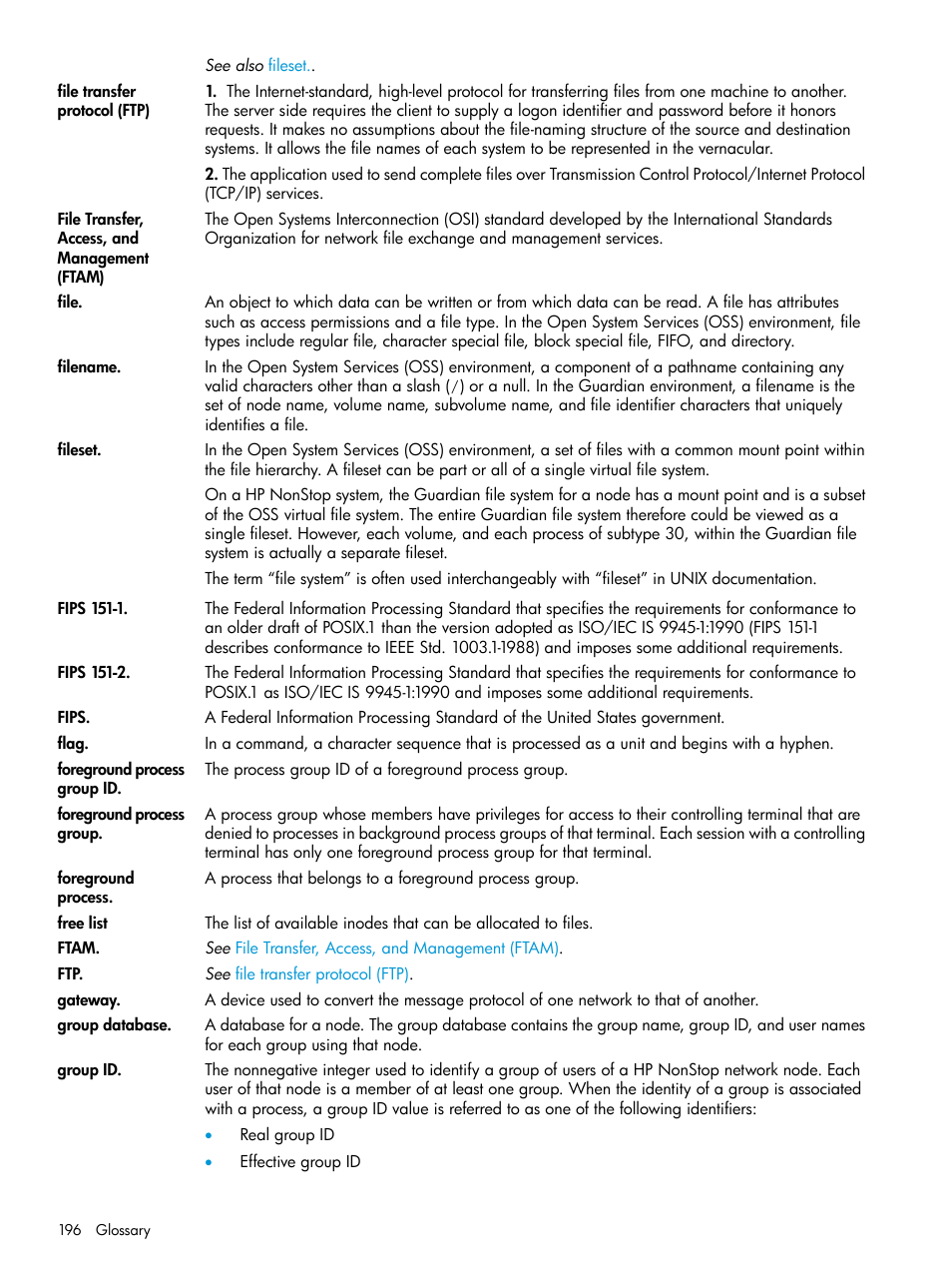 HP NonStop G-Series User Manual | Page 196 / 213