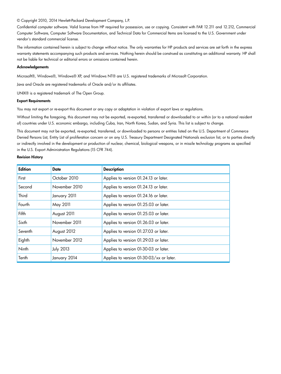 HP XP RAID Manager Software User Manual | Page 2 / 95