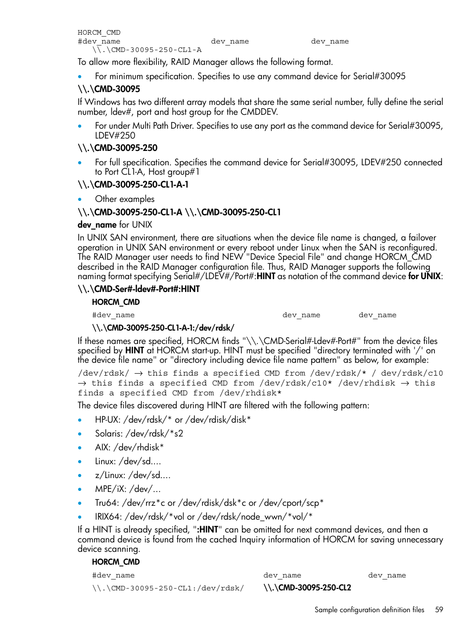 HP XP RAID Manager Software User Manual | Page 59 / 95