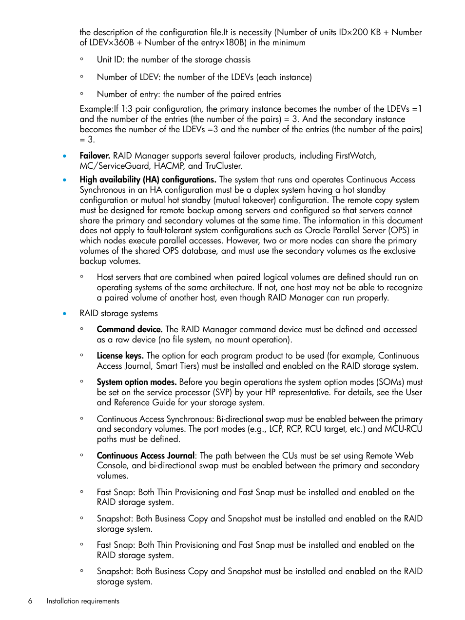 HP XP RAID Manager Software User Manual | Page 6 / 95