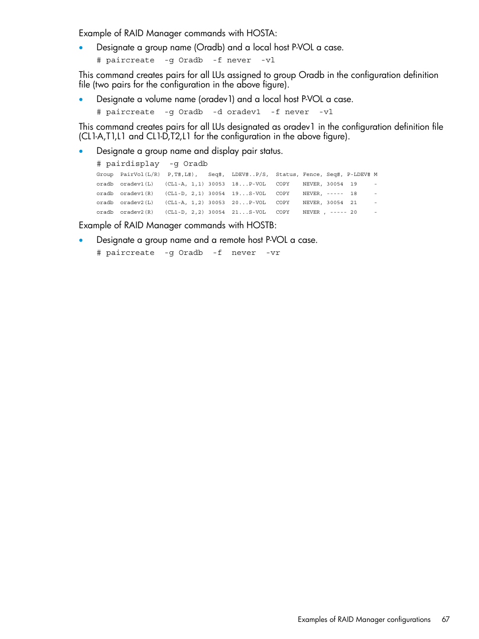 HP XP RAID Manager Software User Manual | Page 67 / 95