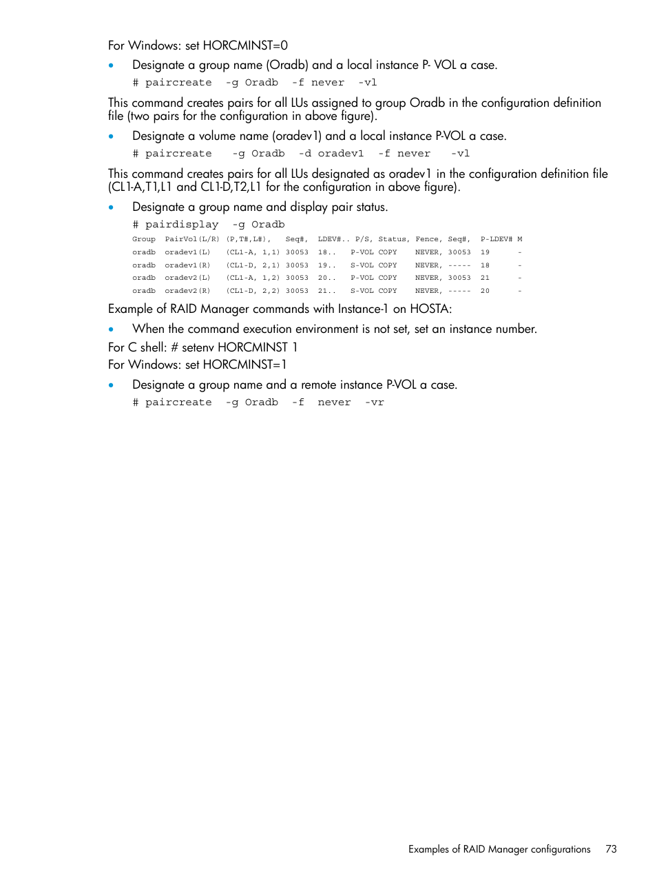 HP XP RAID Manager Software User Manual | Page 73 / 95