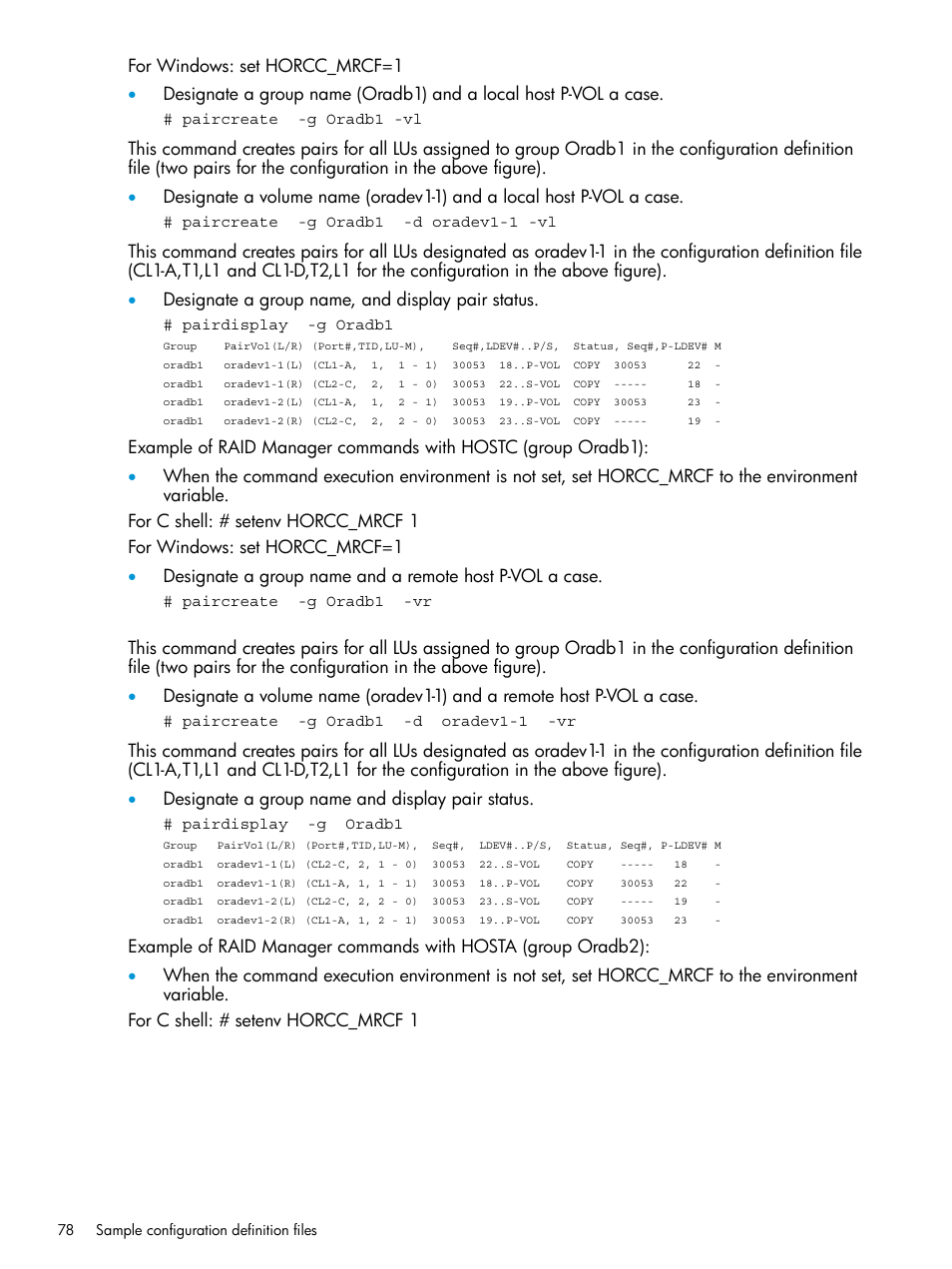 HP XP RAID Manager Software User Manual | Page 78 / 95