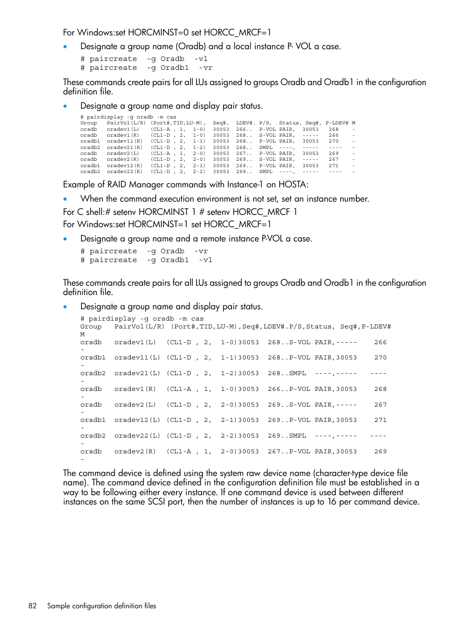 HP XP RAID Manager Software User Manual | Page 82 / 95