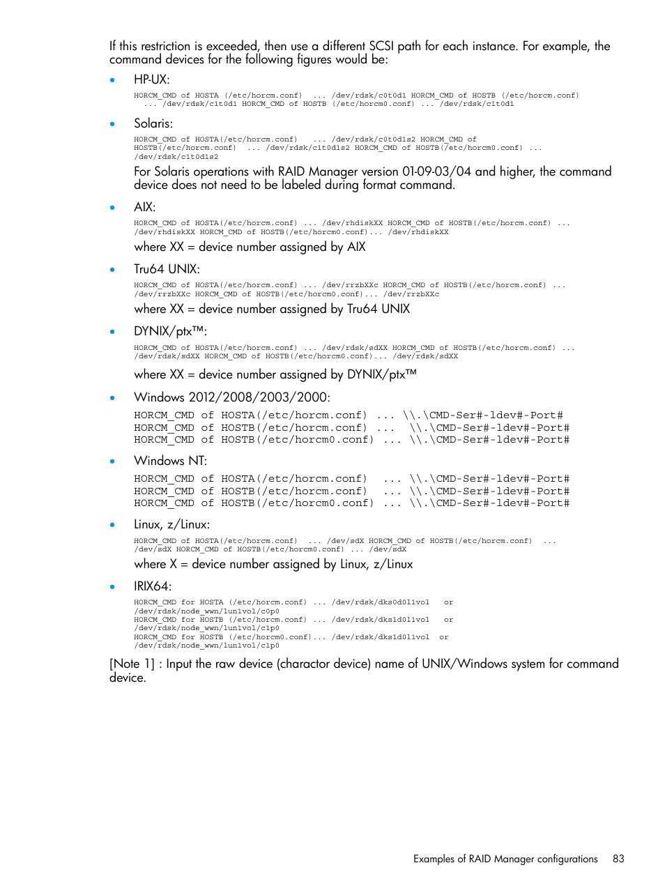 HP XP RAID Manager Software User Manual | Page 83 / 95