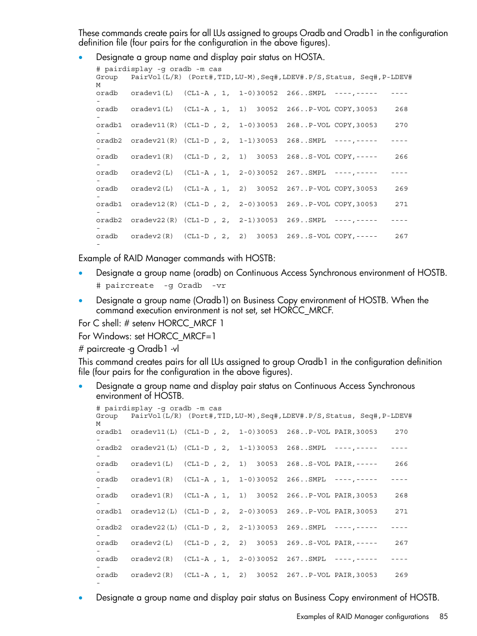 HP XP RAID Manager Software User Manual | Page 85 / 95