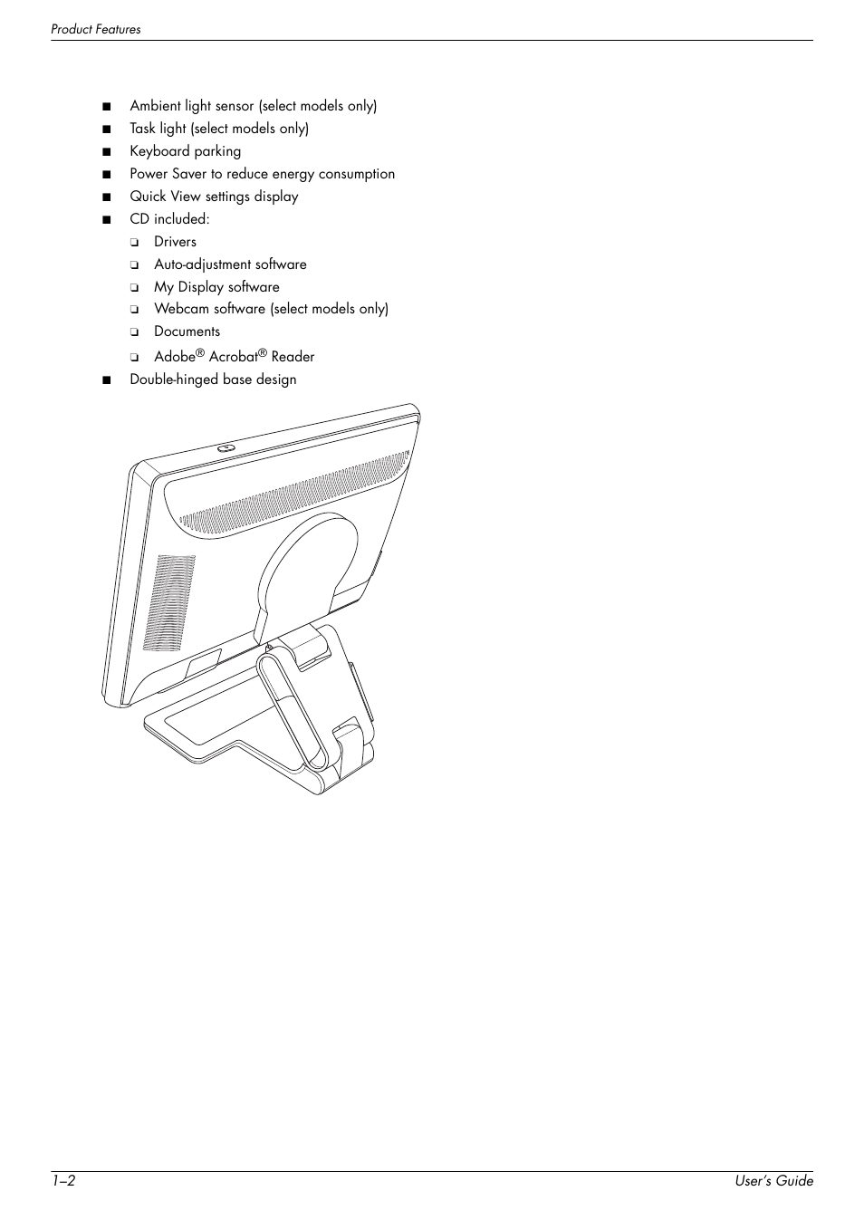 HP w2228k 22-inch LCD Monitor User Manual | Page 10 / 62