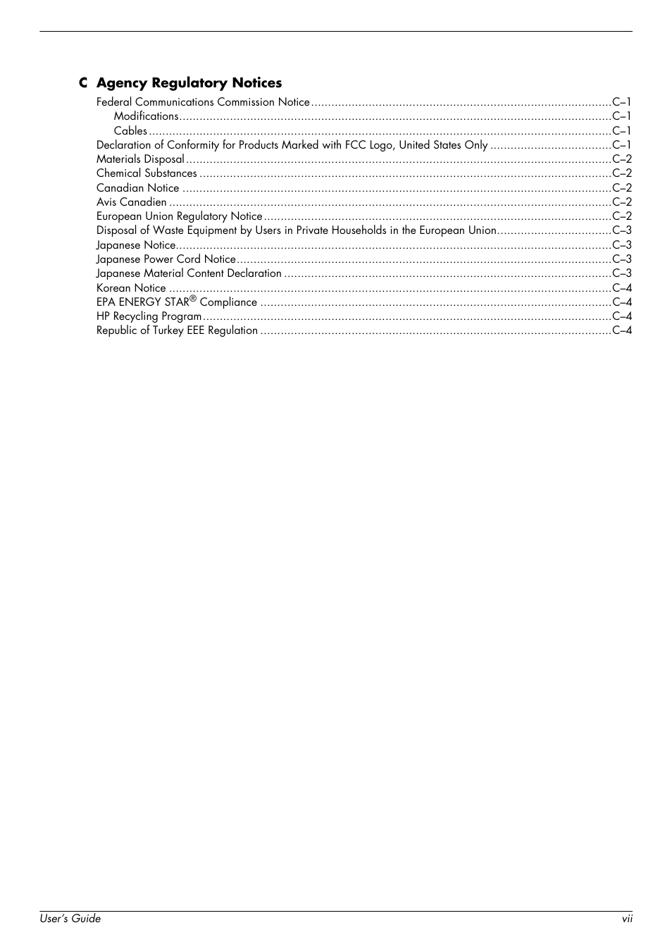 HP w2228k 22-inch LCD Monitor User Manual | Page 7 / 62