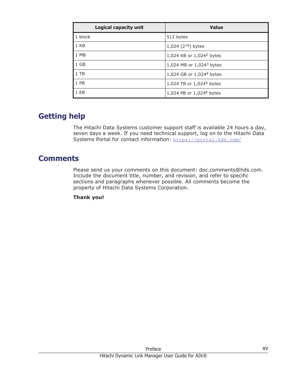 Getting help, Comments | HP XP Racks User Manual | Page 15 / 460