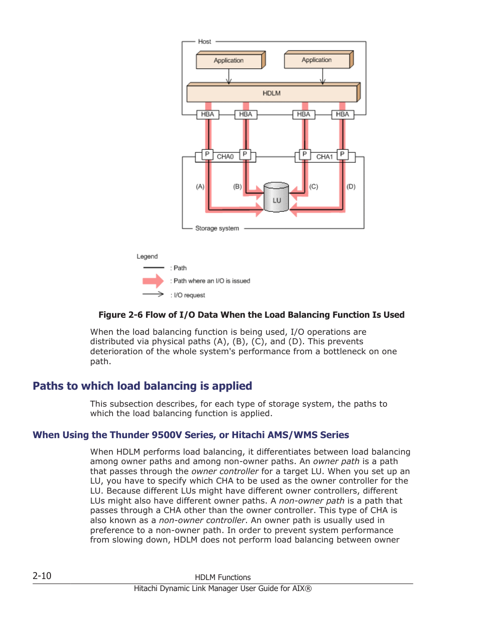 Paths to which load balancing is applied, Paths to which load balancing is applied -10, Not used | HP XP Racks User Manual | Page 30 / 460