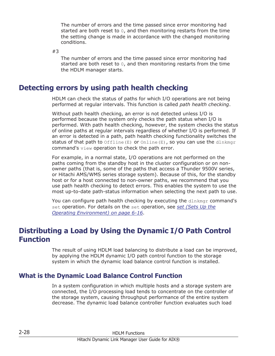 Detecting errors by using path health checking, What is the dynamic load balance control function, Detecting errors by using path health checking -28 | HP XP Racks User Manual | Page 48 / 460