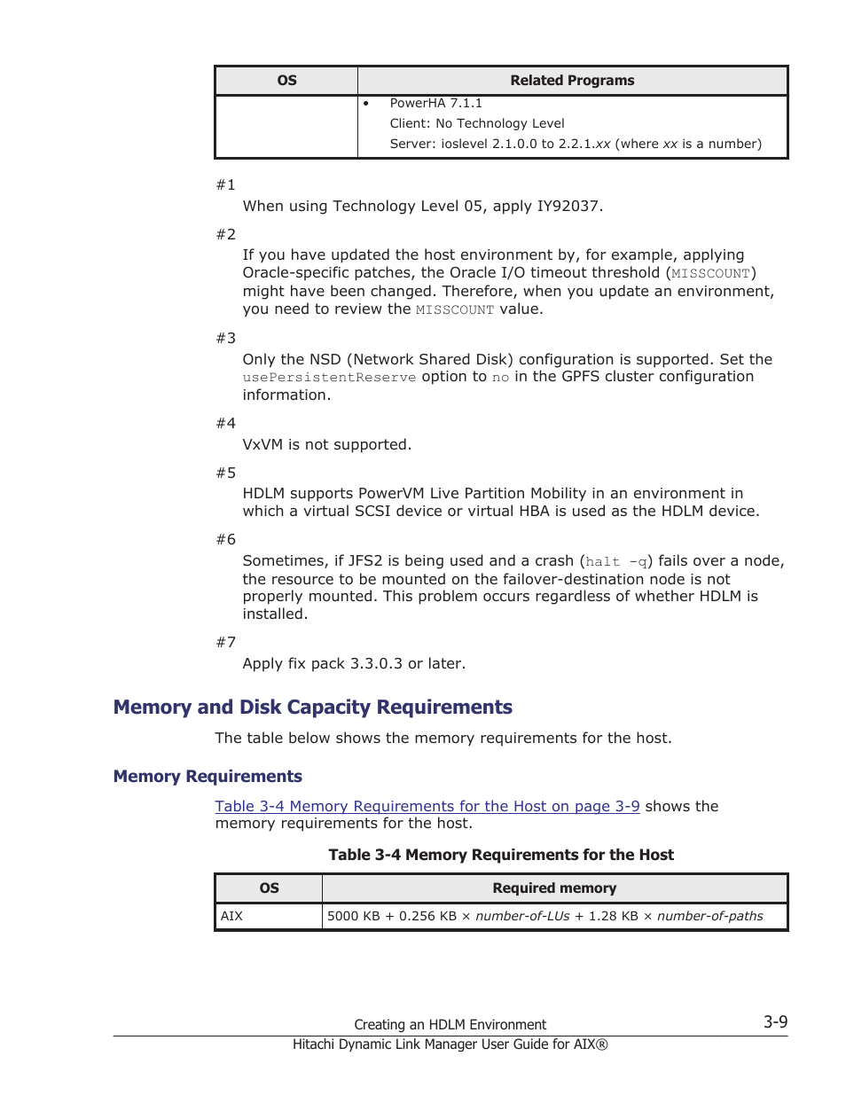 Memory and disk capacity requirements, Memory and disk capacity requirements -9, Memory requirements -9 | HP XP Racks User Manual | Page 71 / 460