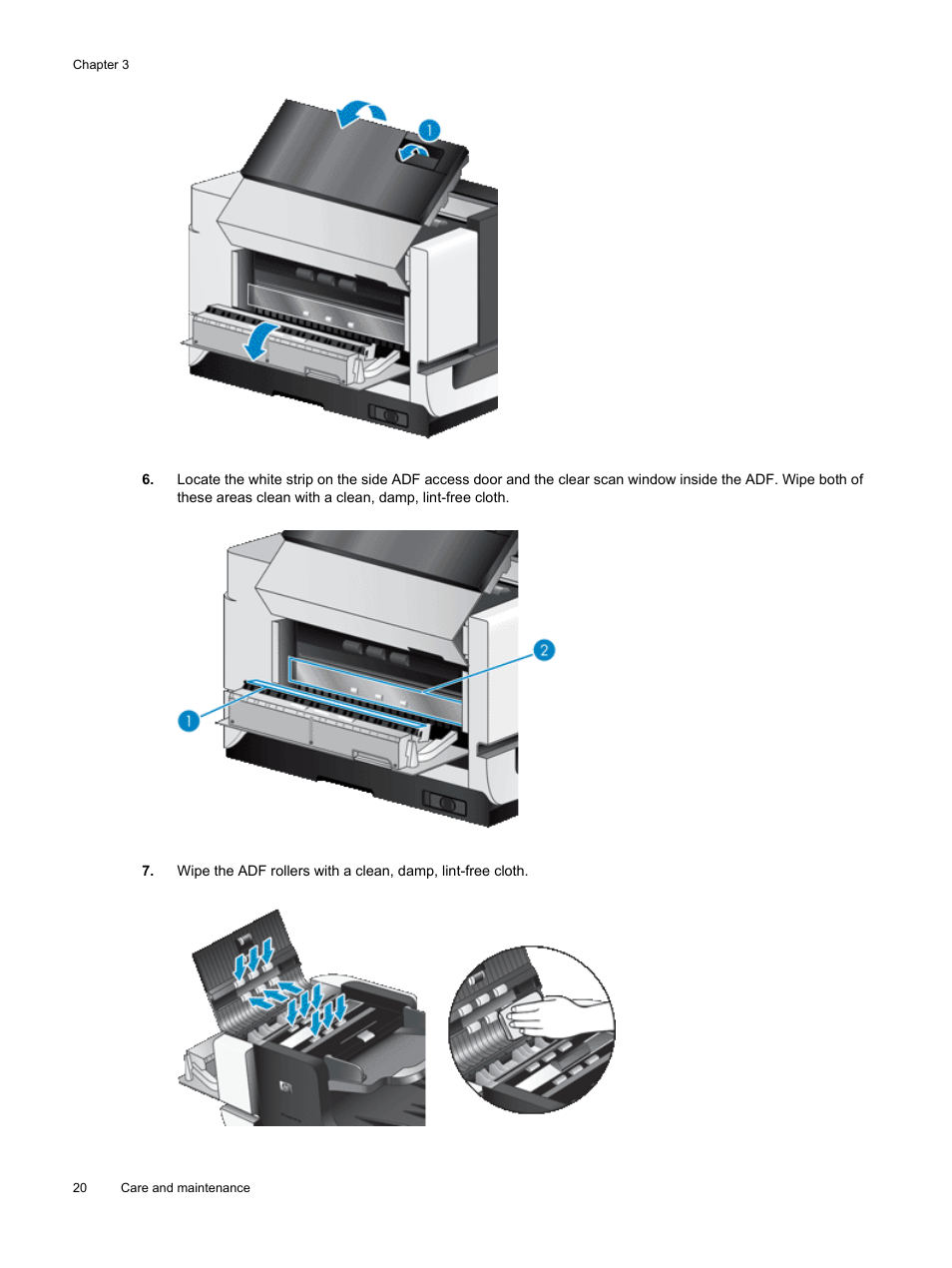 HP Scanjet Enterprise Flow N9120 Flatbed Scanner User Manual | Page 22 / 42